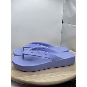 Womens Size 9 - Crocs Classic Platform Flip Moon Jelly Purple